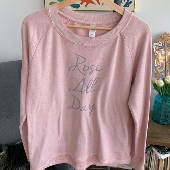 Cowgirl Winery Rosé All Day Crew neck sweatshirt - Picture 3 of 7